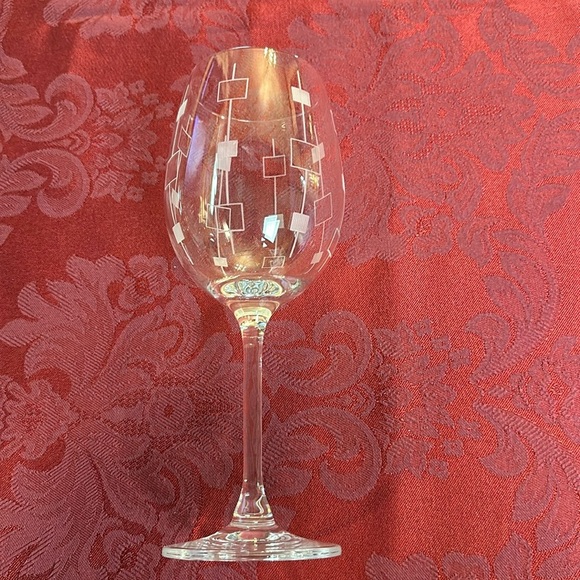 Mikasa CHEERS Etched Crystal White Wine Goblets All Different Preowned - Picture 4 of 12